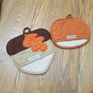 Williams and Sonoma  Fall potholders